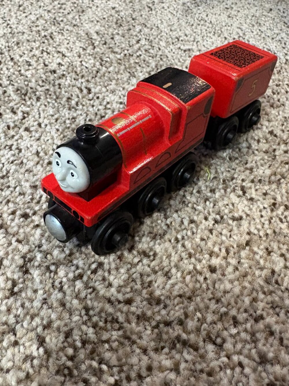 Thomas Friends Wood James #5 & Tender GGG62 Complete